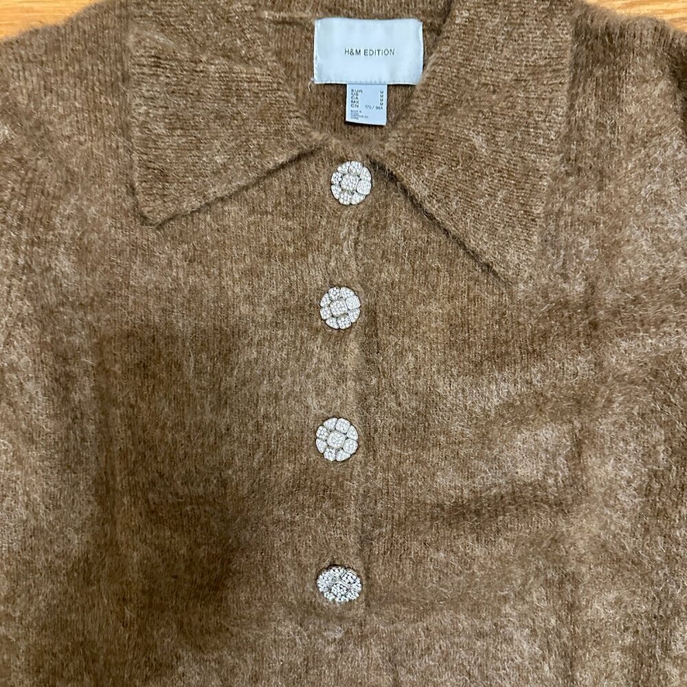 H&M Mohair-Blend Sweater with Collar - Picture 8 of 11